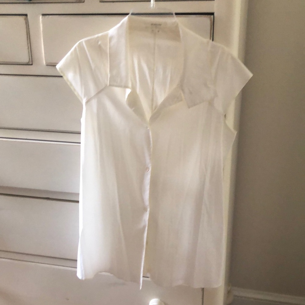Helmut Lang Cap Sleeve Blouse